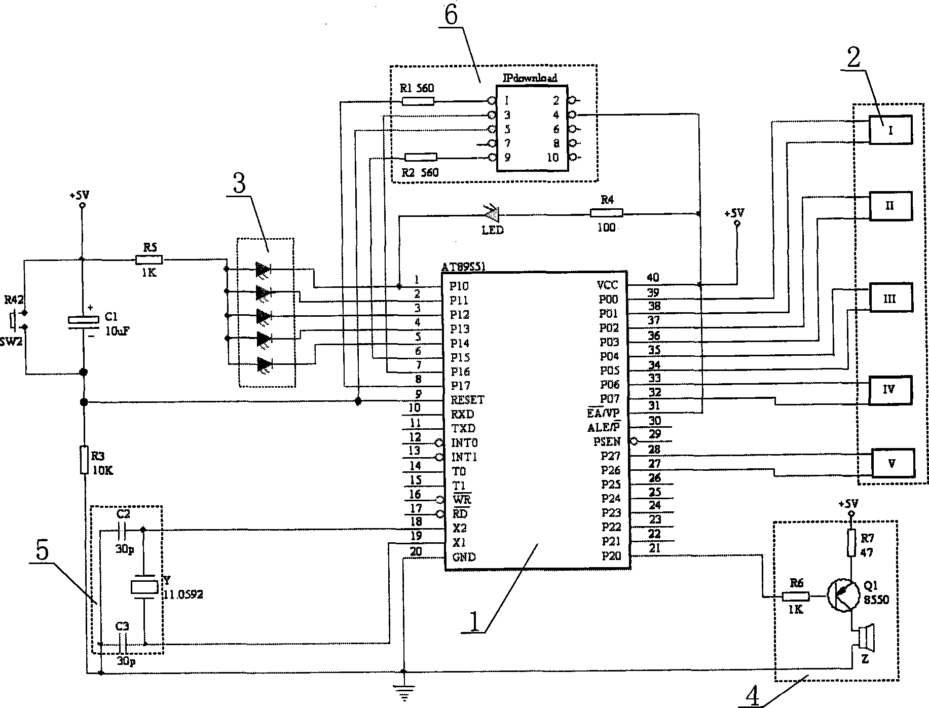 Reverse alarming radar and audible alarm method thereof