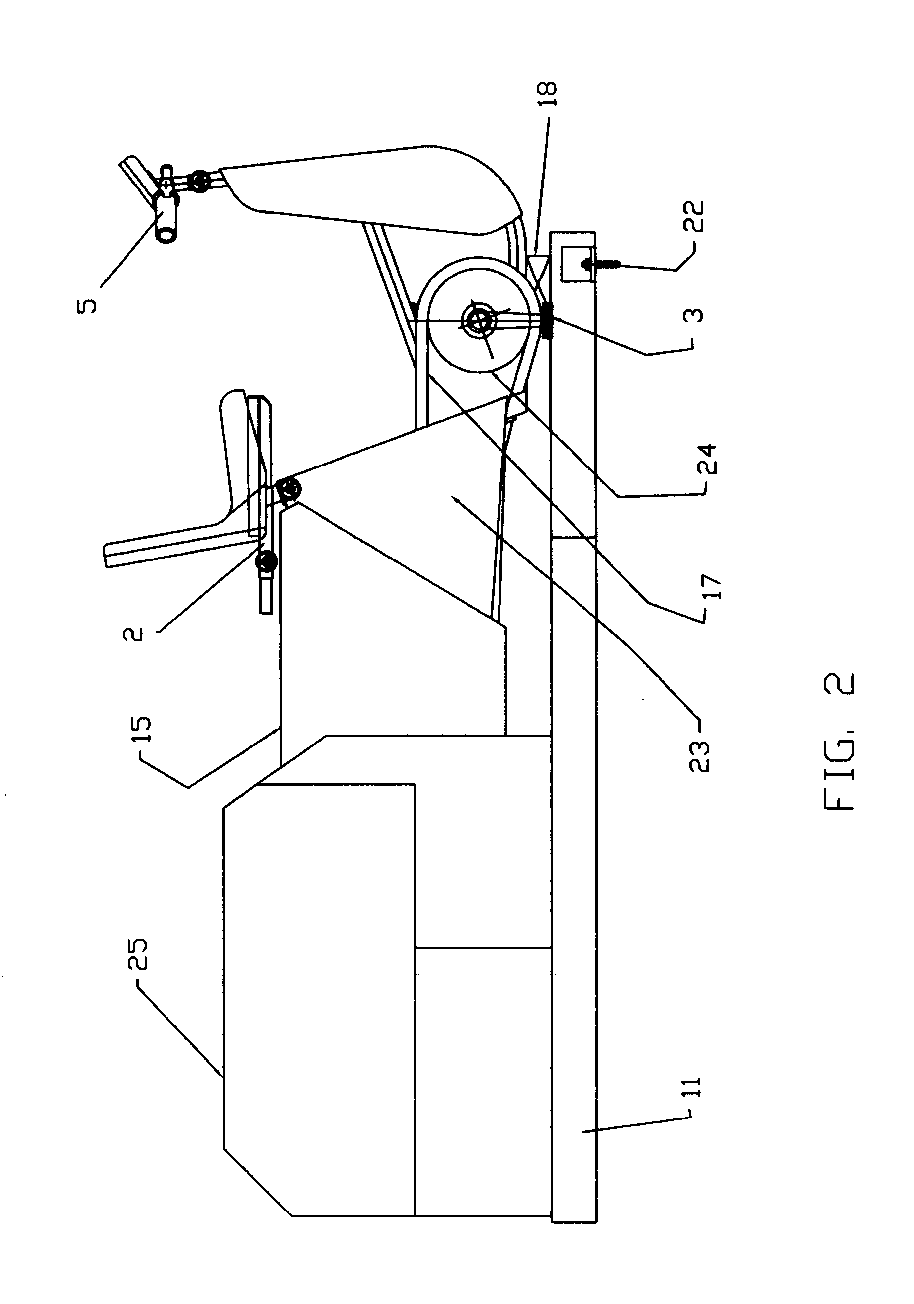 Elevating exercise bicycle