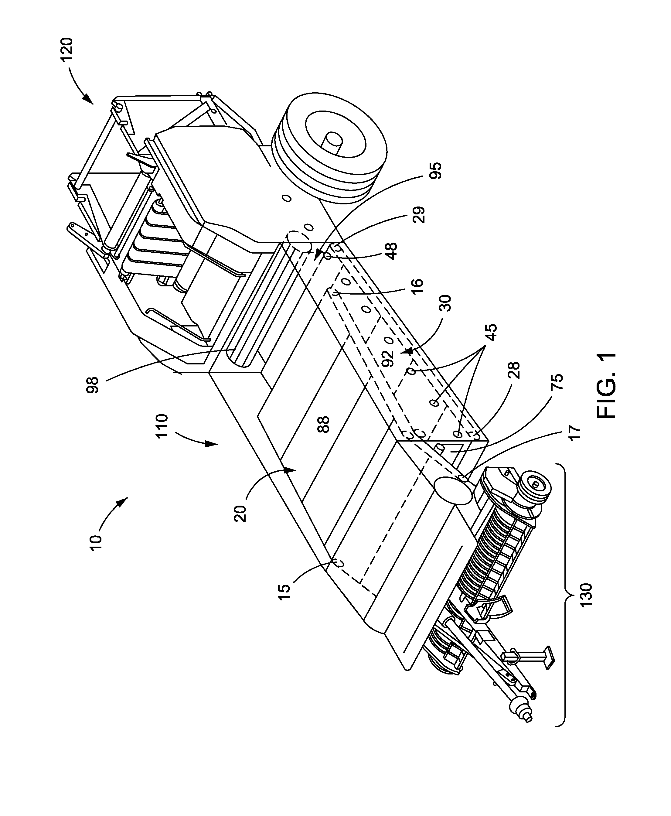 Continuous crop accumulator for agricultural harvesters