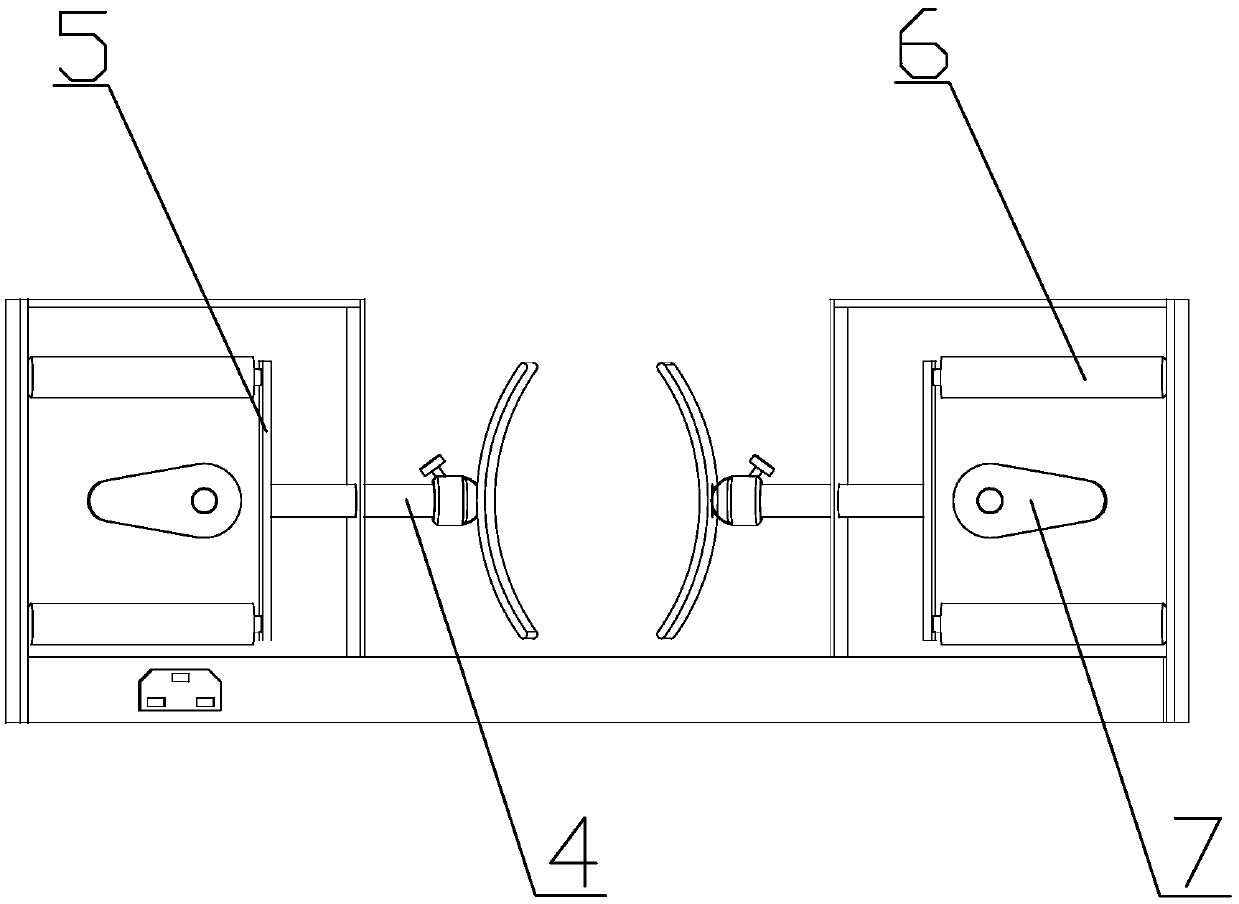 Full-automatic breathing bag pressing device