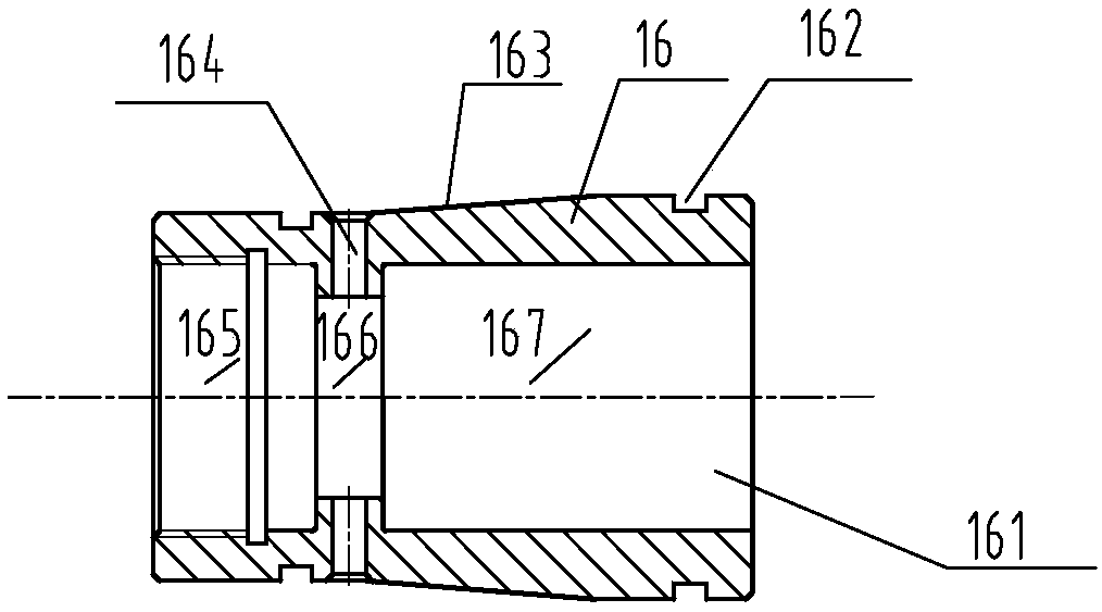 A hydraulic end assembly of a plunger pump with a conical surface positioning sealing box body