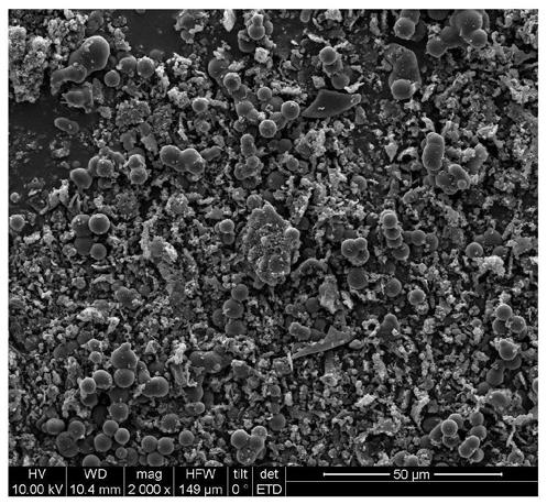 Biochar-loaded zero-valent iron composite material and preparation method thereof