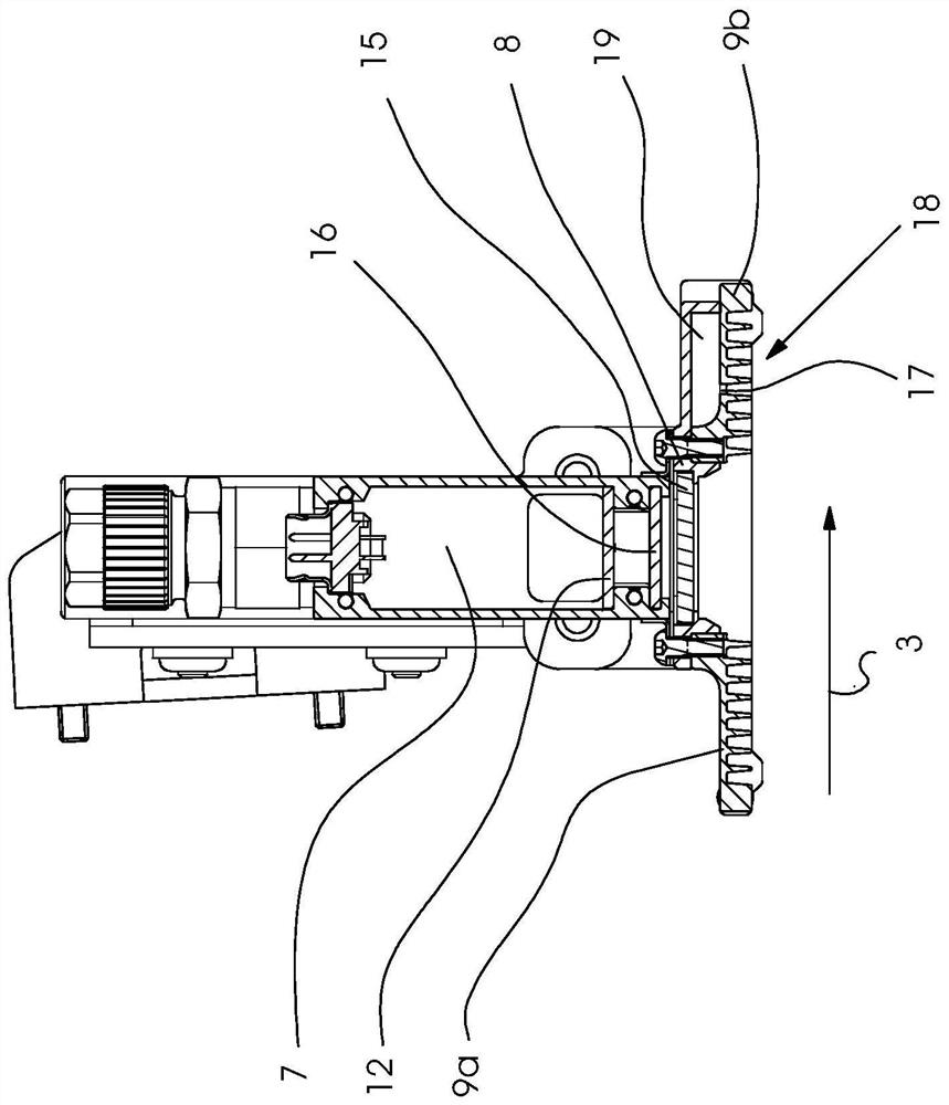 Printing machine with inkjet printing head, radiation drier and at least one light trap