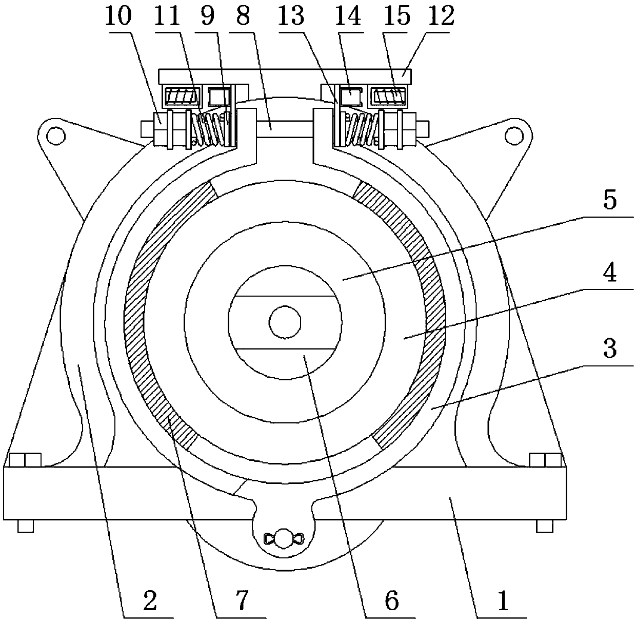 Friction connector for rail transit switch machine