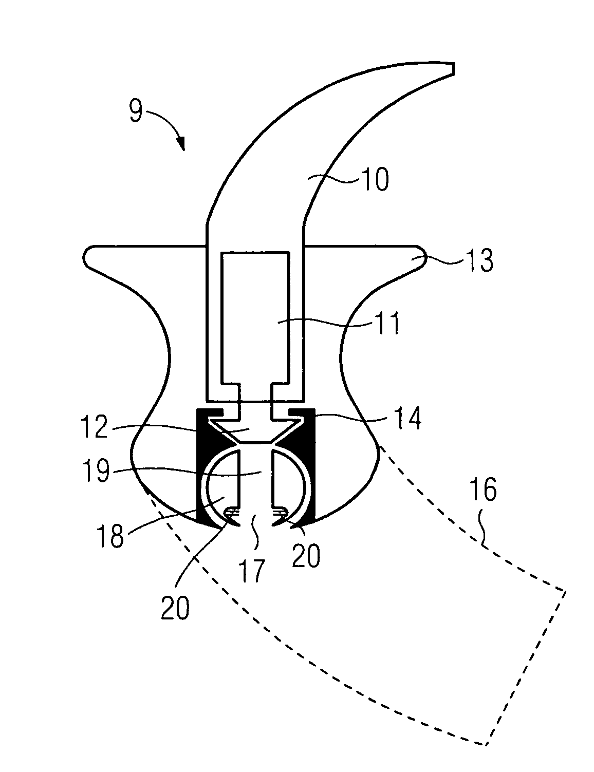 Receiver device with manipulable sound outlet direction