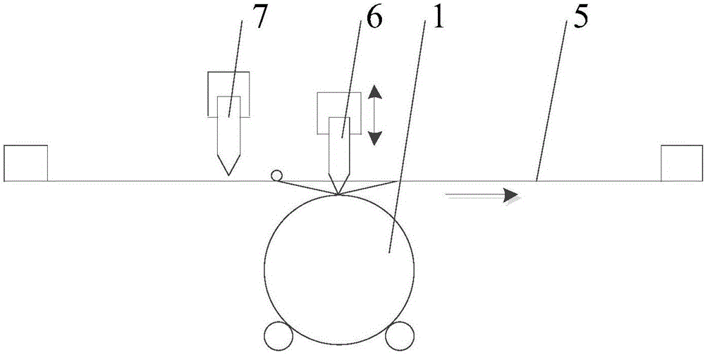 Button side face oil rolling method and device