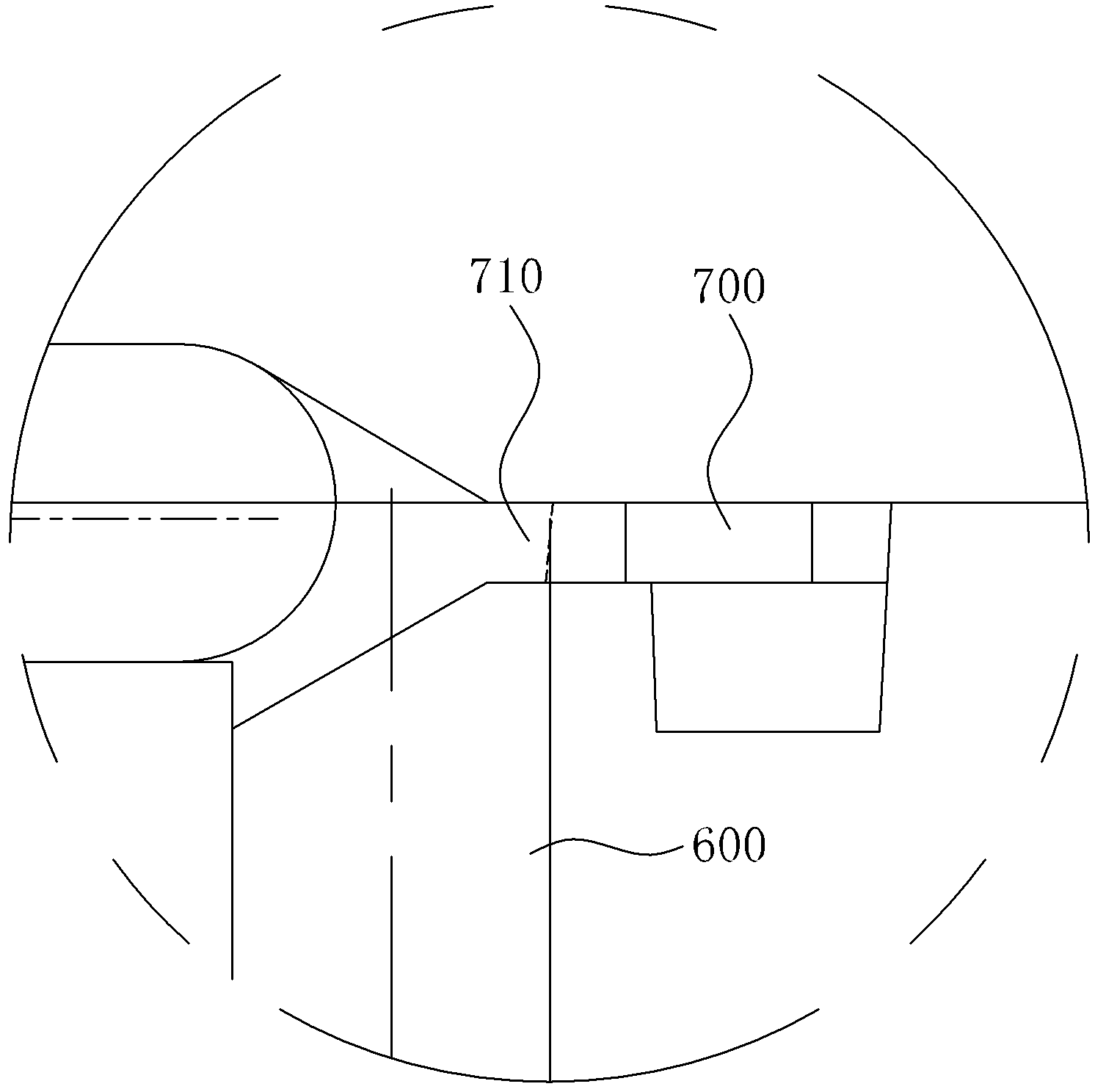 In-mould automatic-shearing pouring gate mechanism