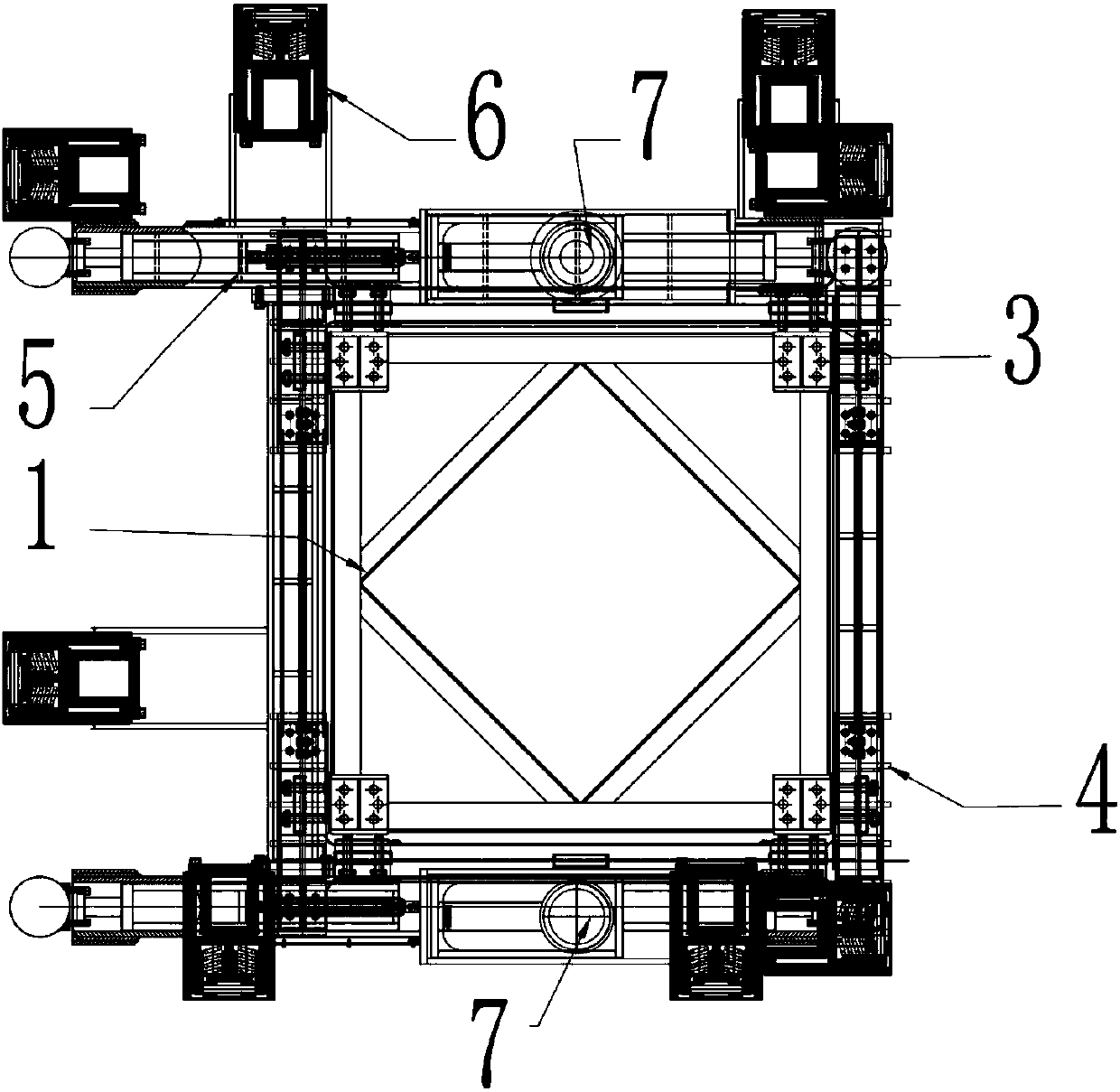 Internal climbing tower crane climbing method without using inverted beam method