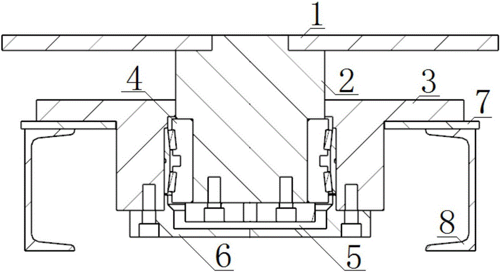 Roller bed replacement auxiliary device and roller bed replacement method