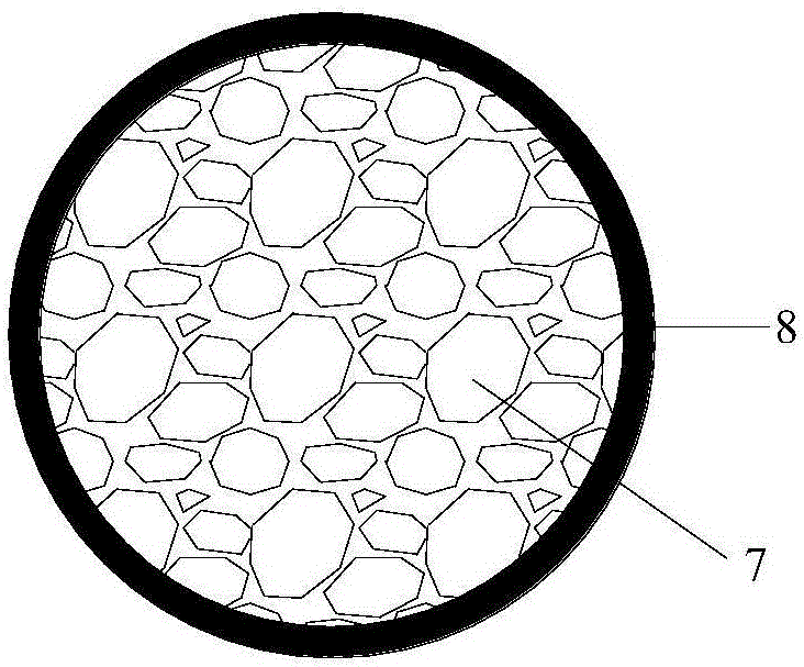 Collapsible loess foundation rubble frame structure reinforcement system and reinforcement method