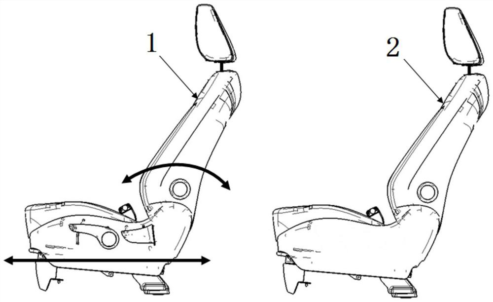 Adaptive adjusting method and system for co-driver seat