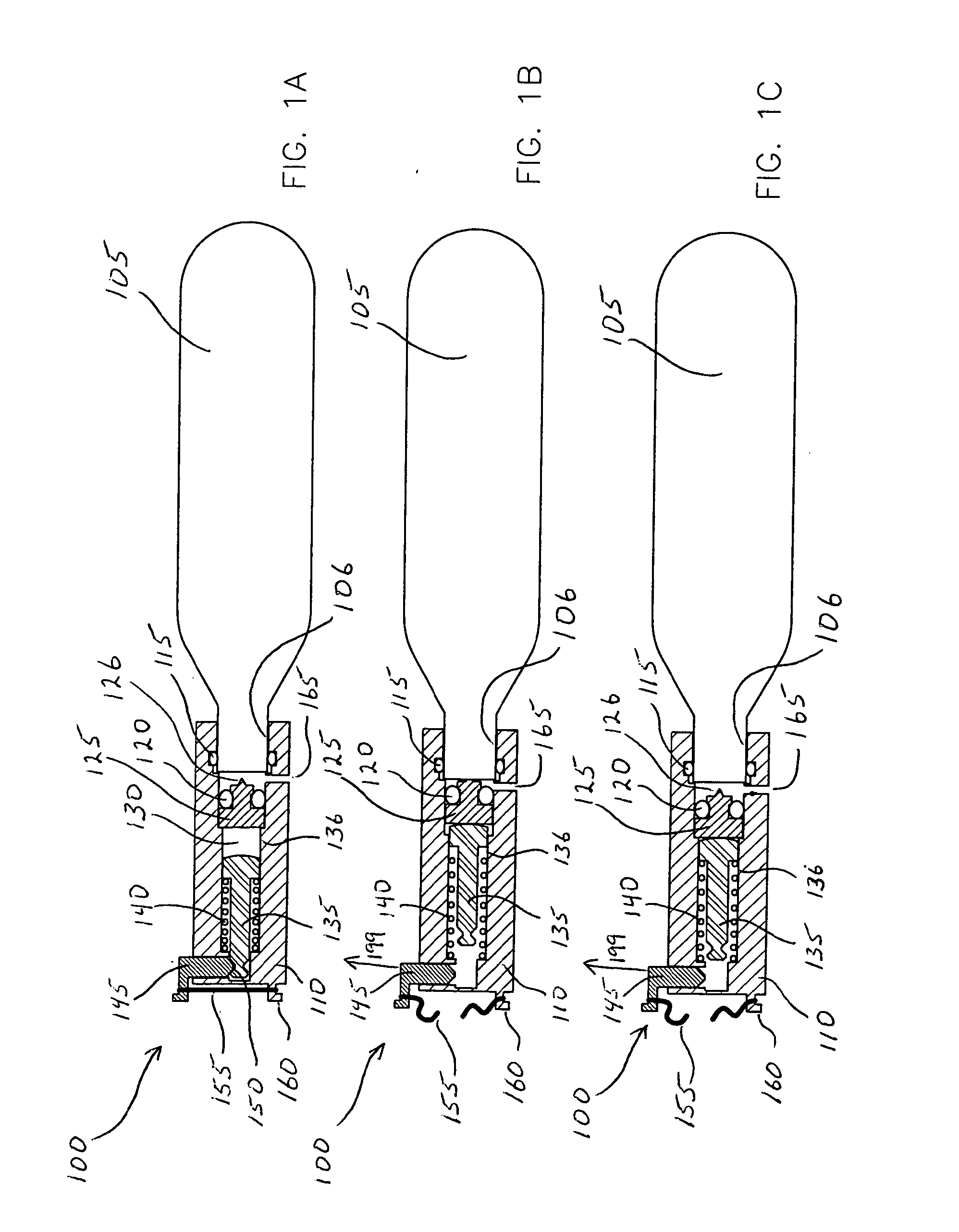 Heat actuated puncturing mechanism for a compressed gas cartridge