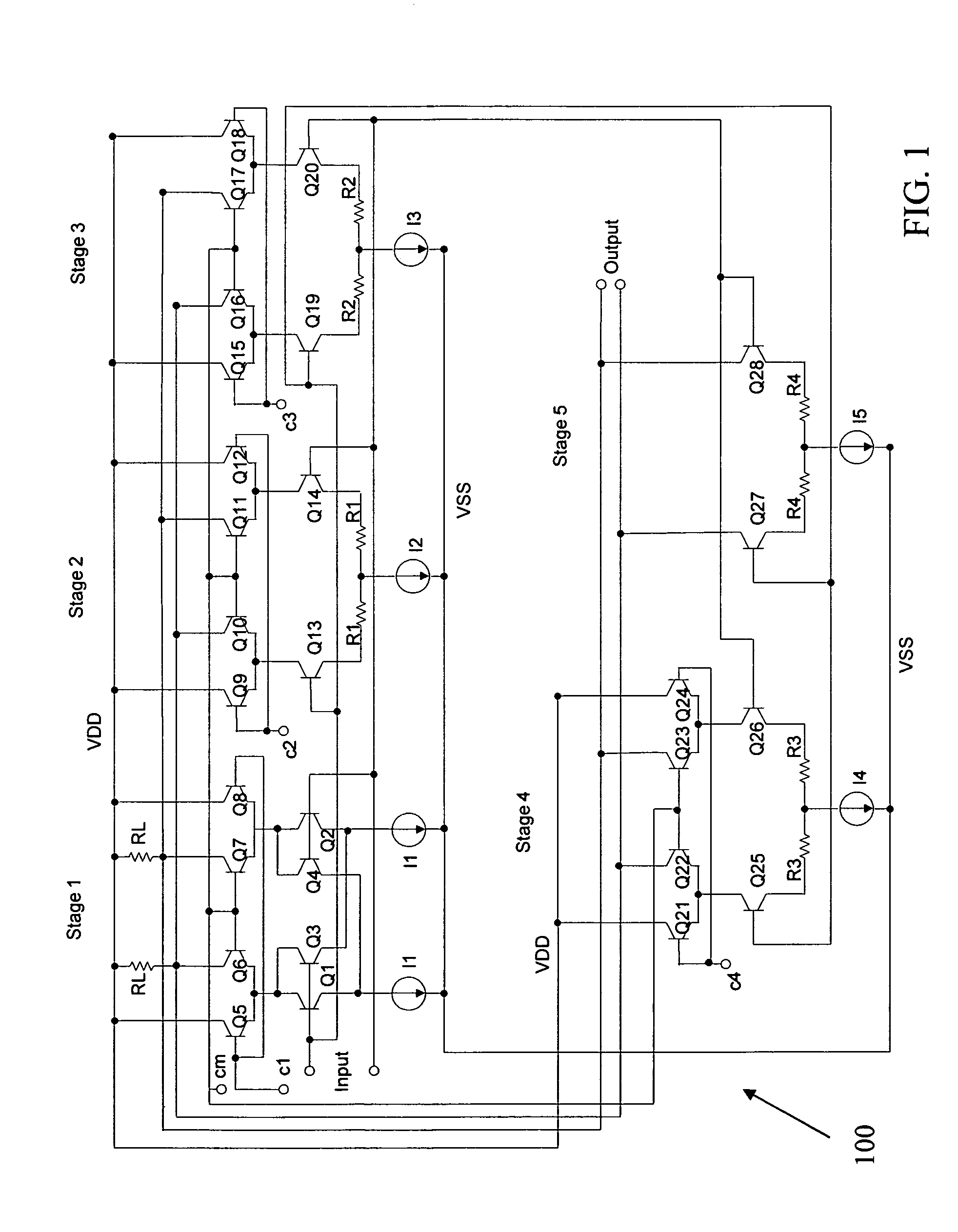 High performance variable gain amplifier, method of use and design structure