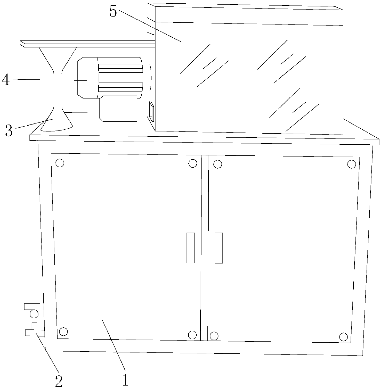 Wood plate grinding device