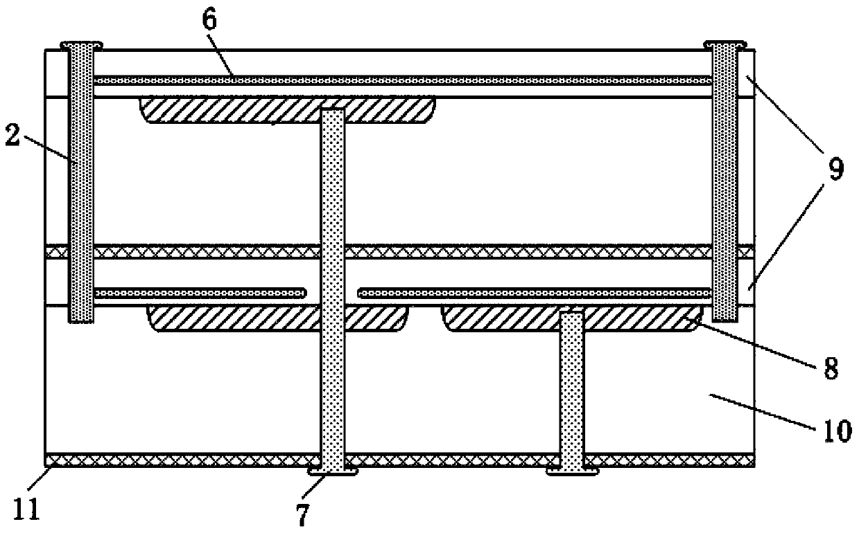 Three-dimensional integrated circuit heat dissipation system using TSV and RDL