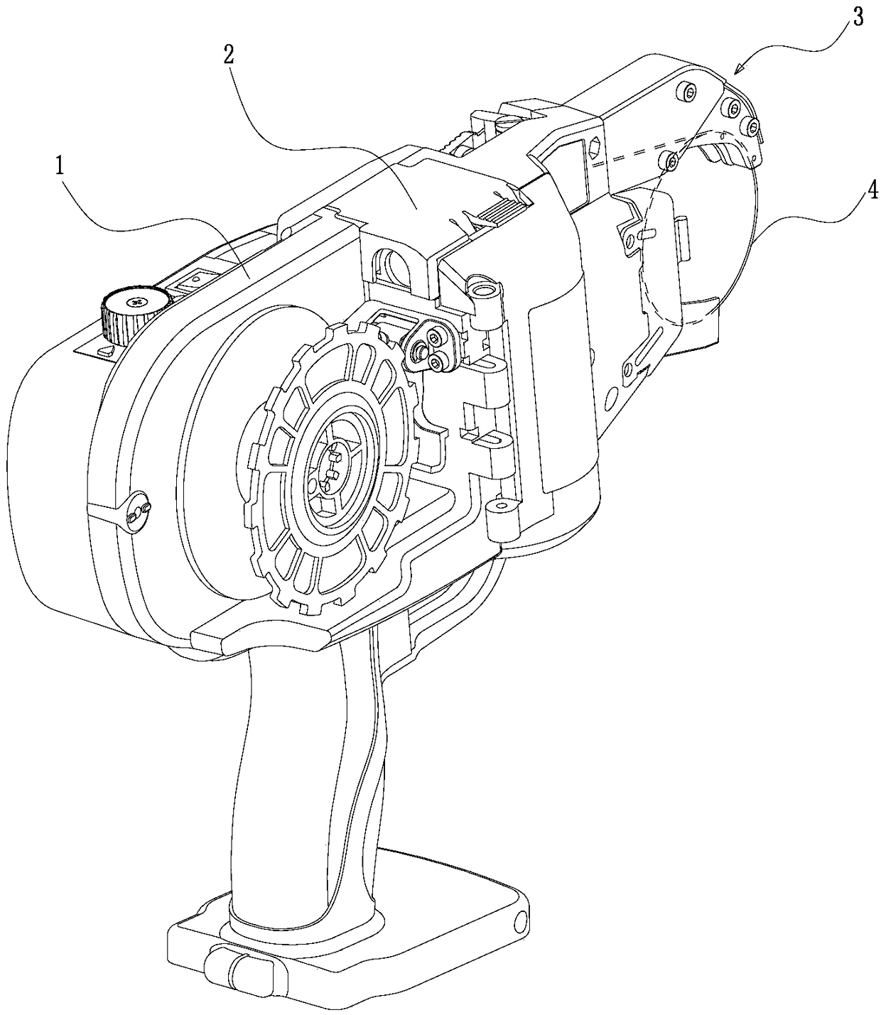 An integrated wire outlet and guide wire mechanism and a steel bar binding machine