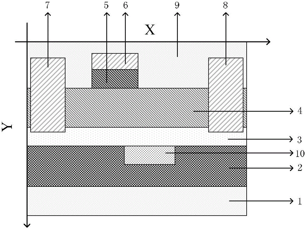 AlGaN-GaN high-electron mobility transistor with P-type buried layer