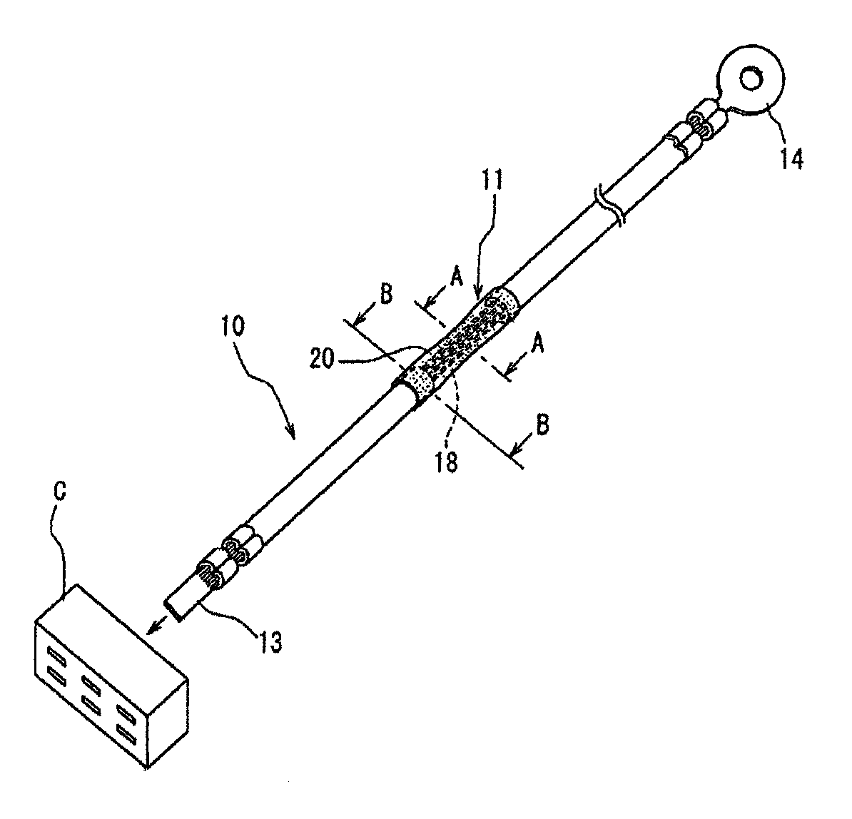 Waterproofing method for wire and wire having waterproof part formed by the waterproofing method