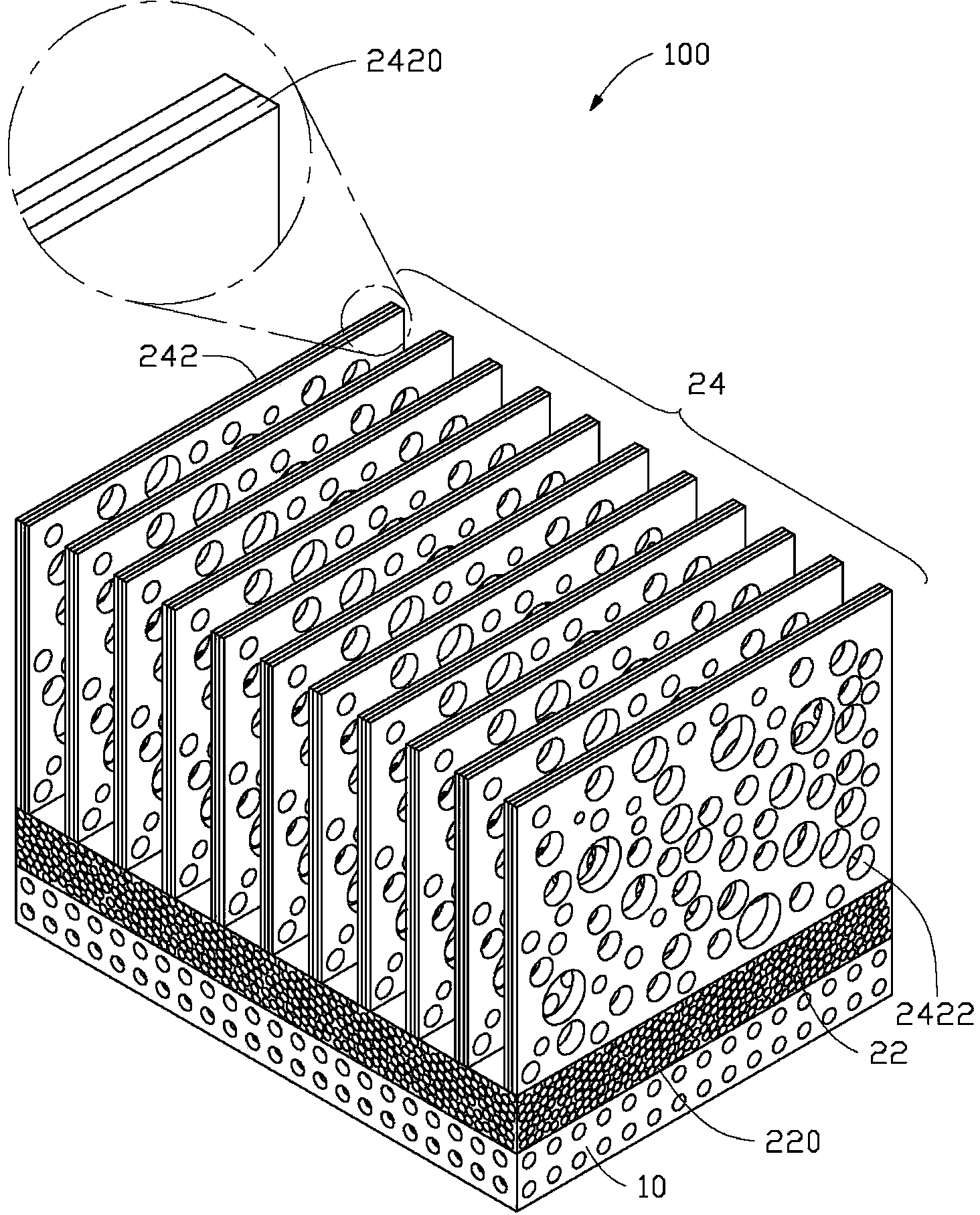 Electrode applied to electrochemical energy storage device and preparation method of electrode