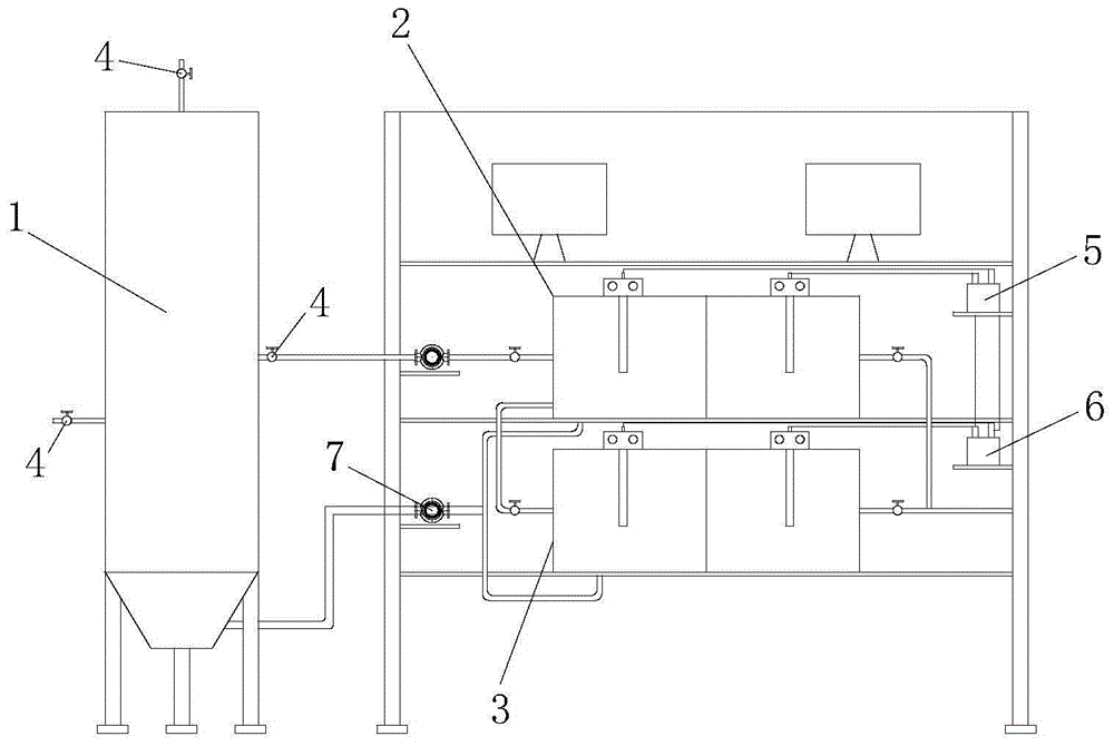 A device for multi-stage phosphorus removal and production of phosphine from phosphorus-containing organic wastewater