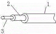 Aluminum-armored solid anti-ice high-voltage bare wire