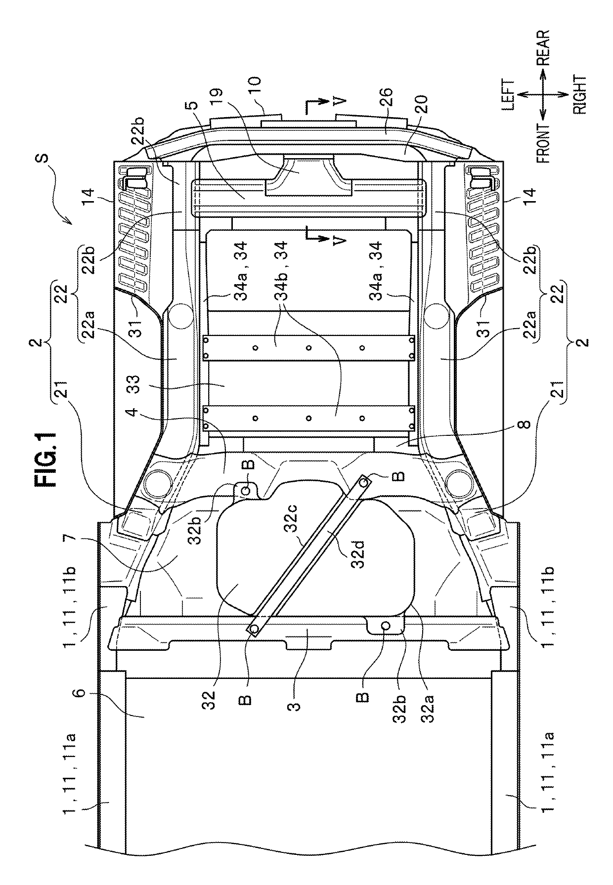 Vehicle rear structure