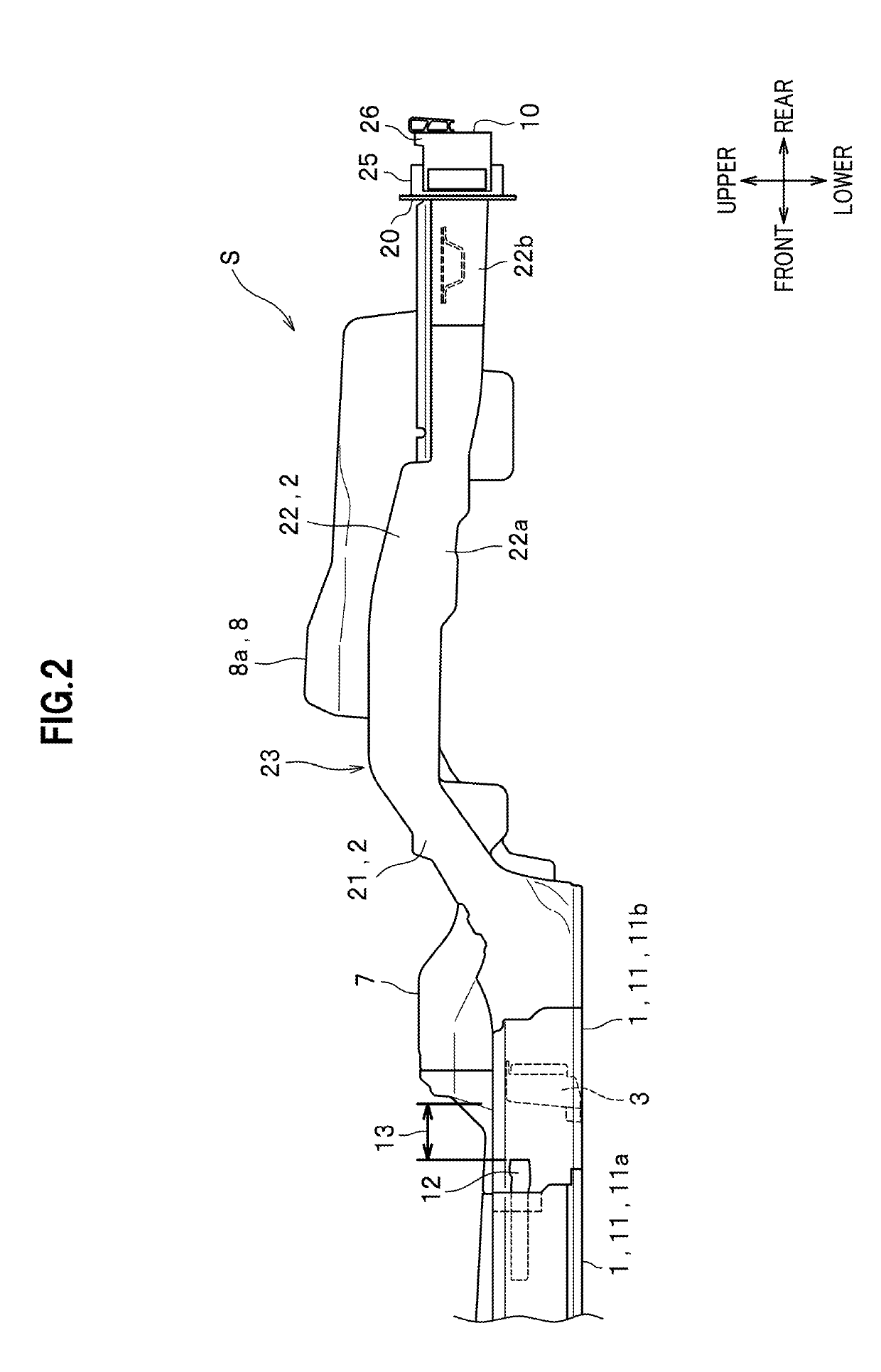 Vehicle rear structure