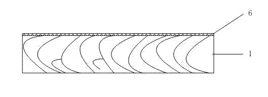 Non-painting veneer composite board prepared under condition of low temperature and low pressure