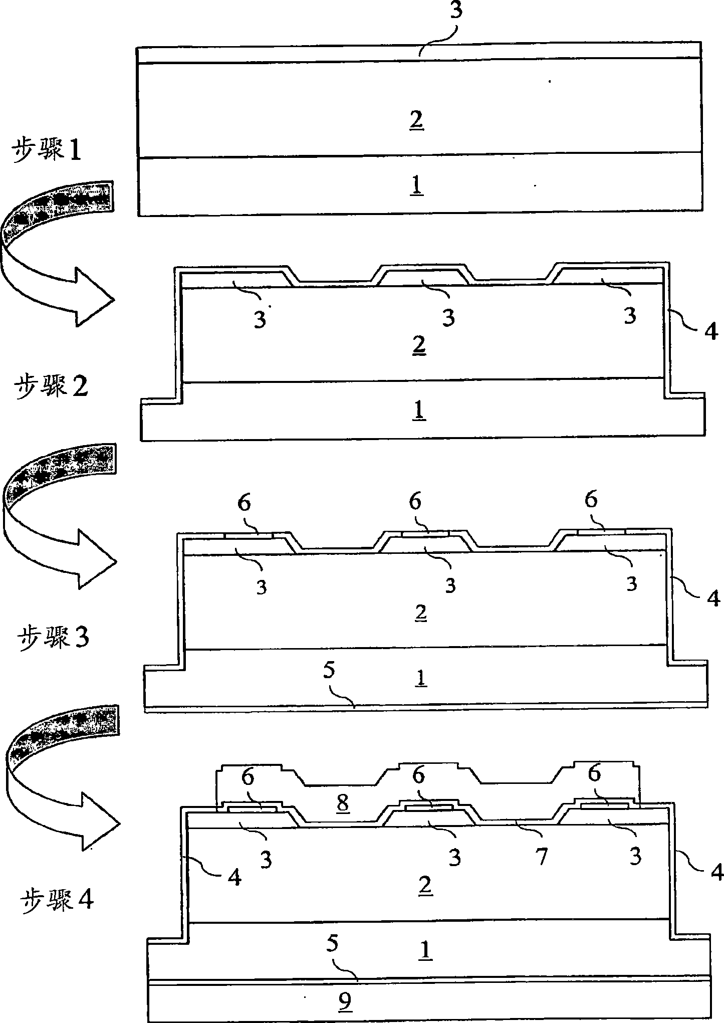 Semiconductor device with surge current protection and method of making the same