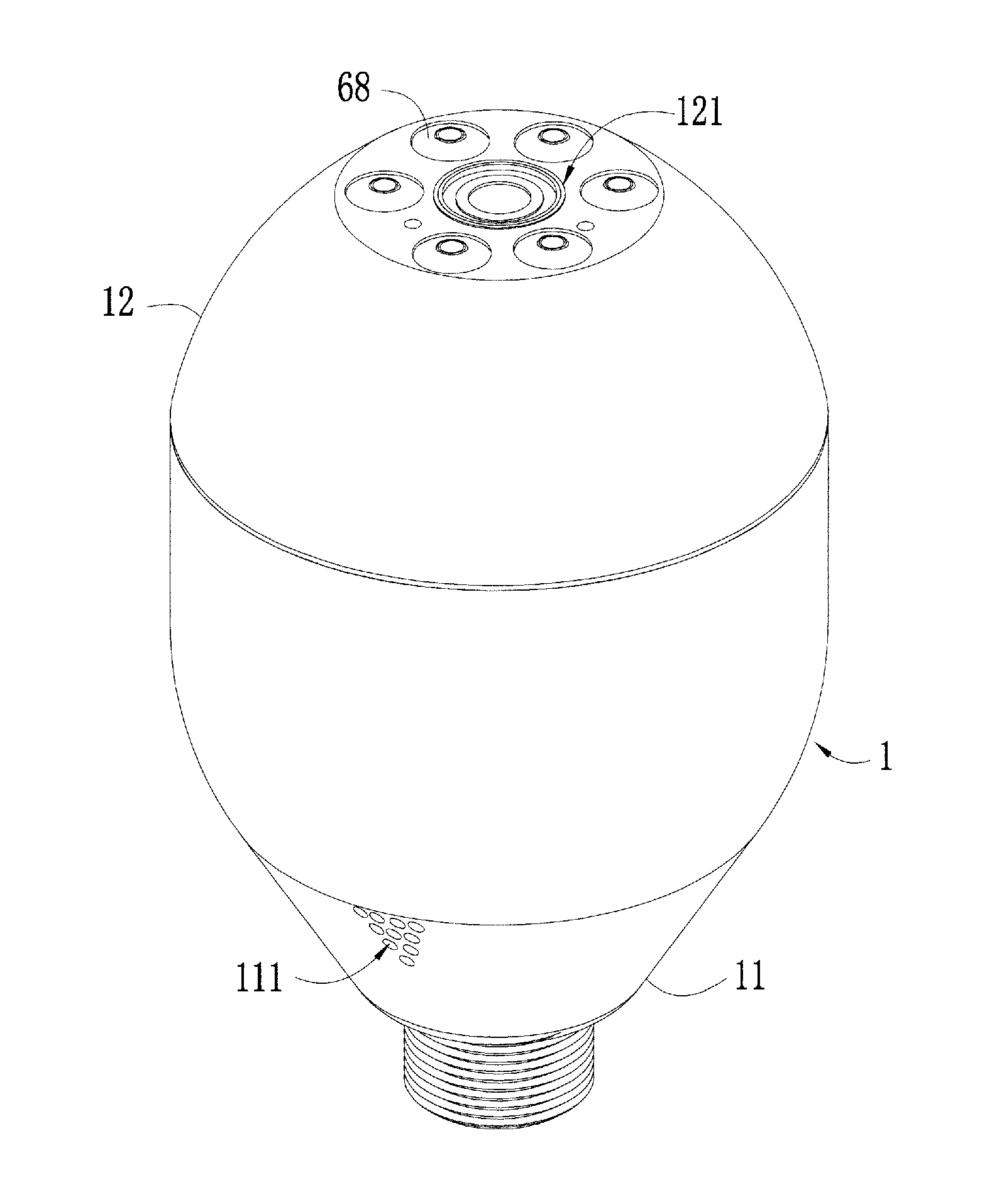 Multiple detection function modularized lighting device