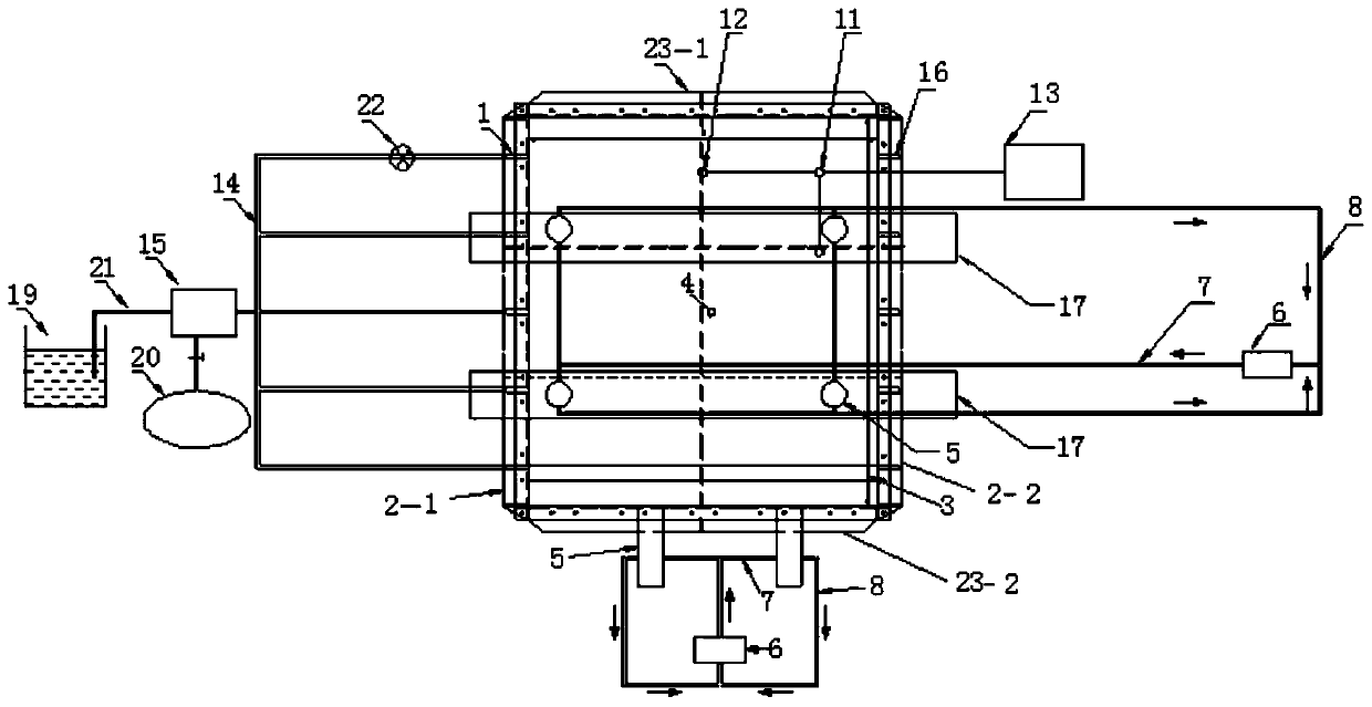 Three-dimensional adjustable high-pressure-bearing high dynamic water grouting system and testing method