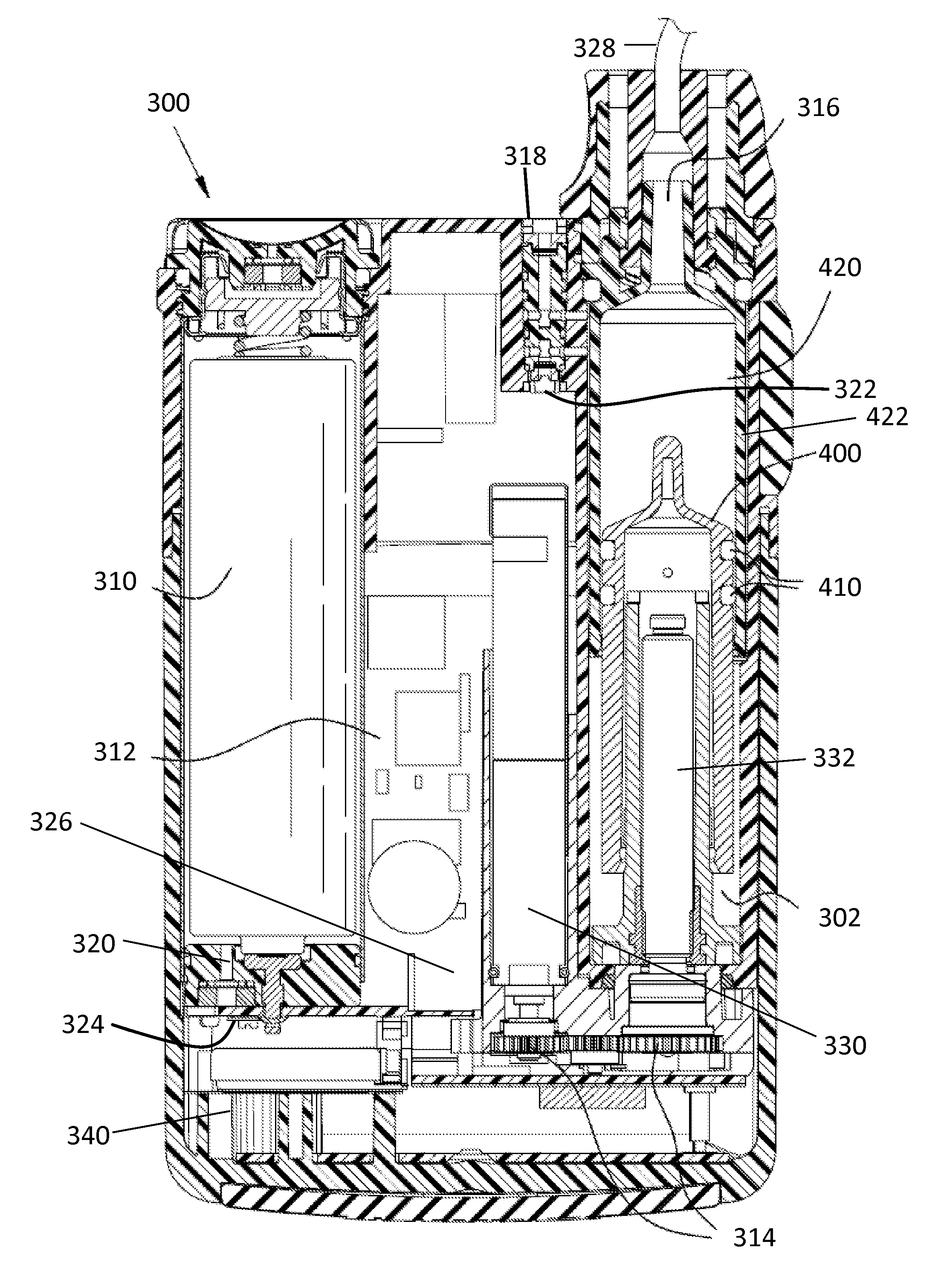 Portable infusion pump with pressure and temperature compensation