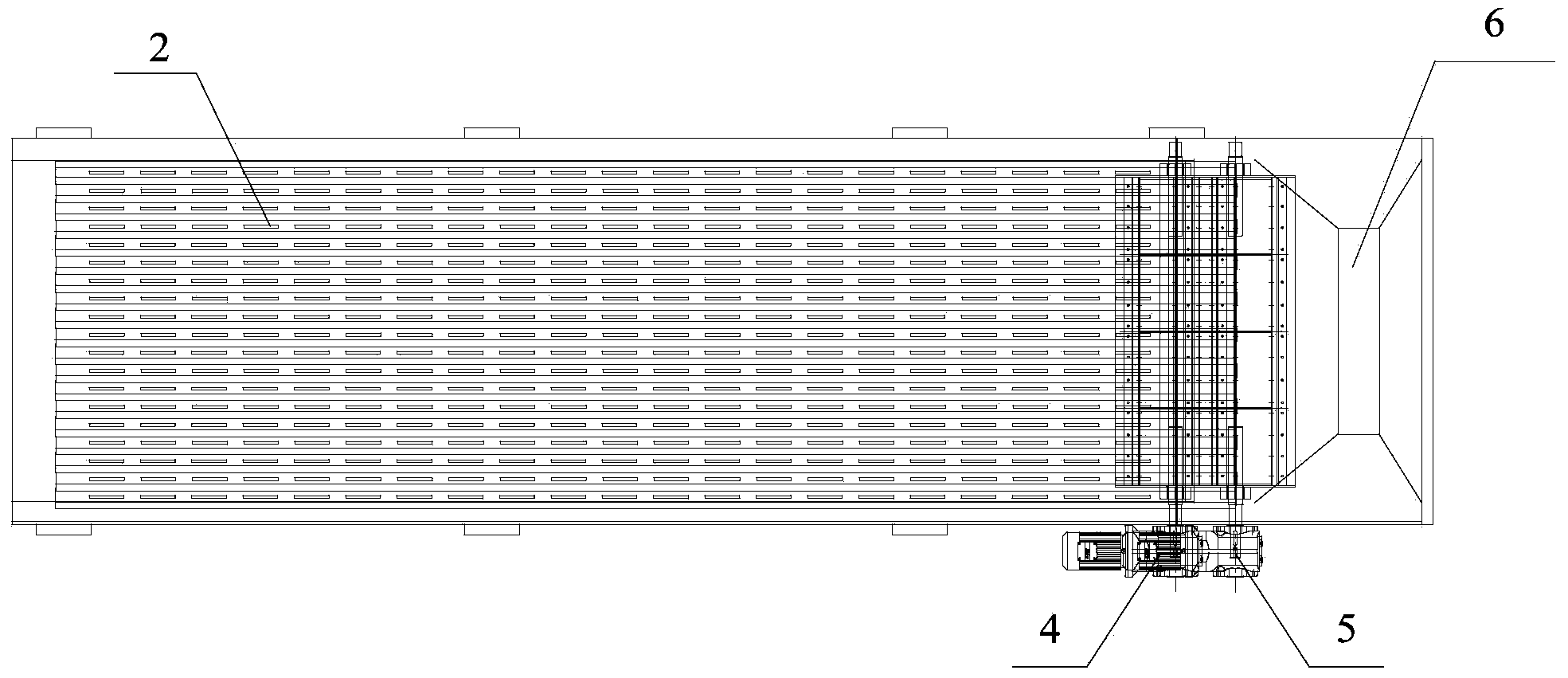 Hydraulic rubbing type material storing and pushing bin equipment