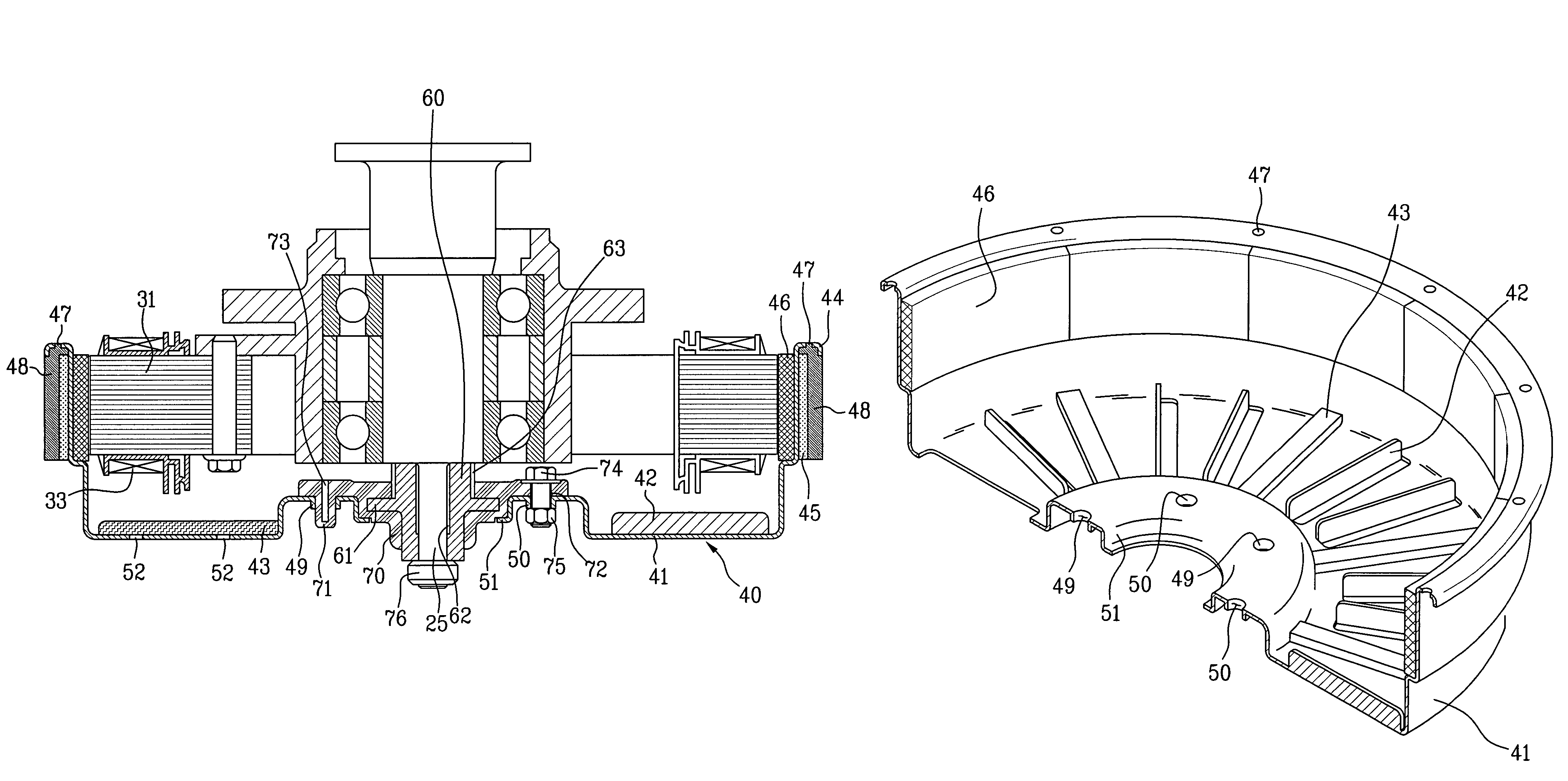 Motor for washing machine