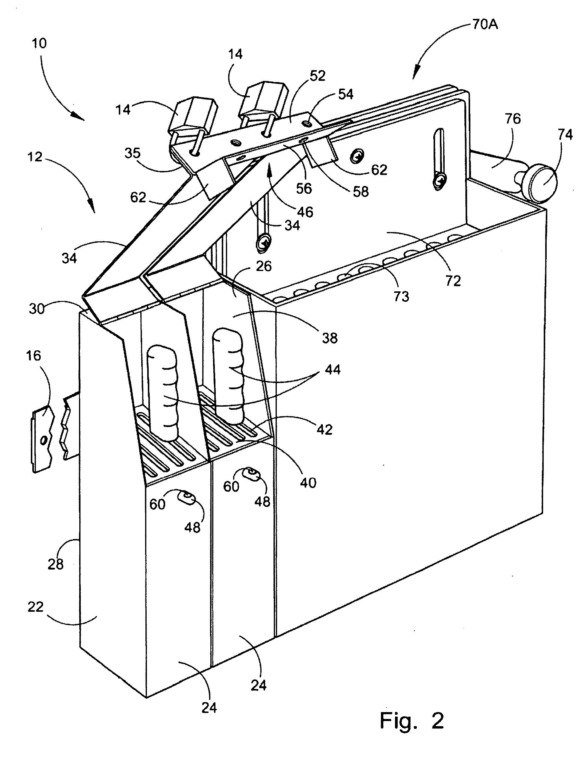 Secure knife locker and sanitizing system