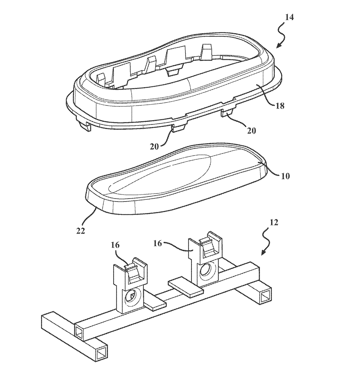 Method of painting a plastic work piece using an electrostatically isolated mask