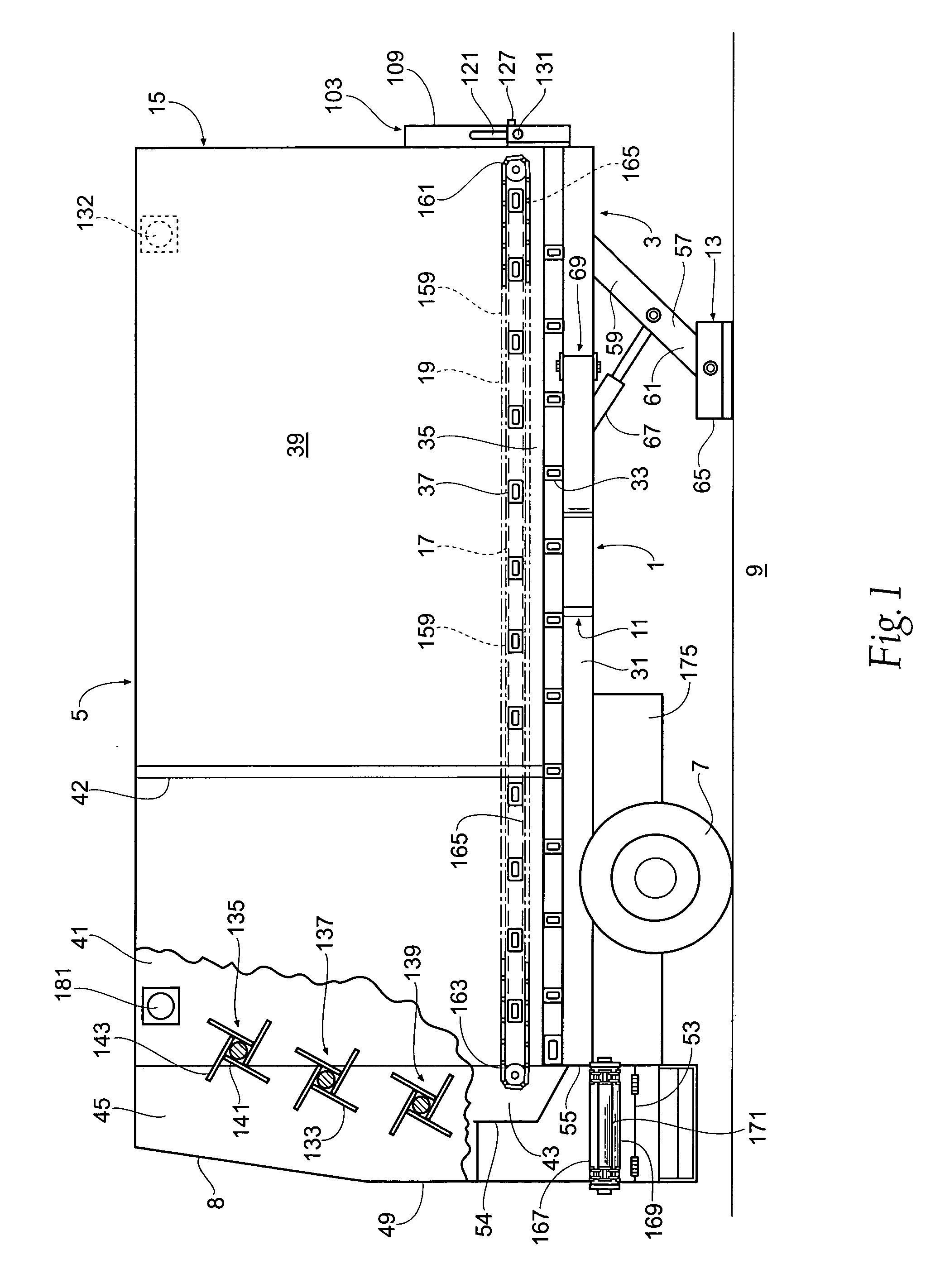 Agricultural transfer table