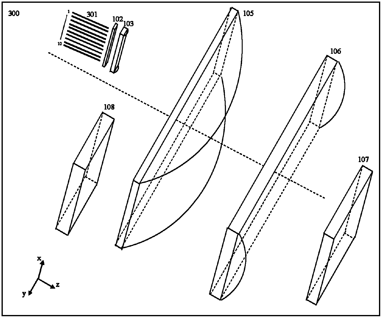 Wavelength option switch based on LCOS (Liquid Crystal On Silicon) and method for reducing port crosstalk