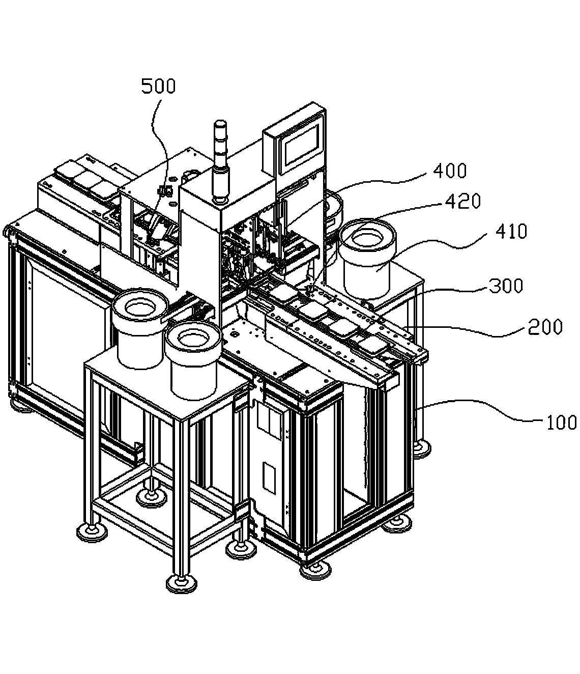 Automatic gel nail penetrating machine for fans