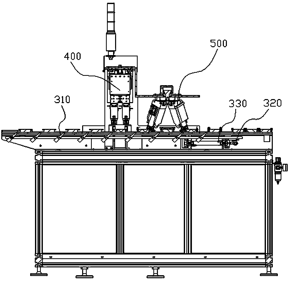 Automatic gel nail penetrating machine for fans