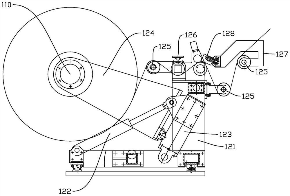 Lining paper stripping and slitting equipment