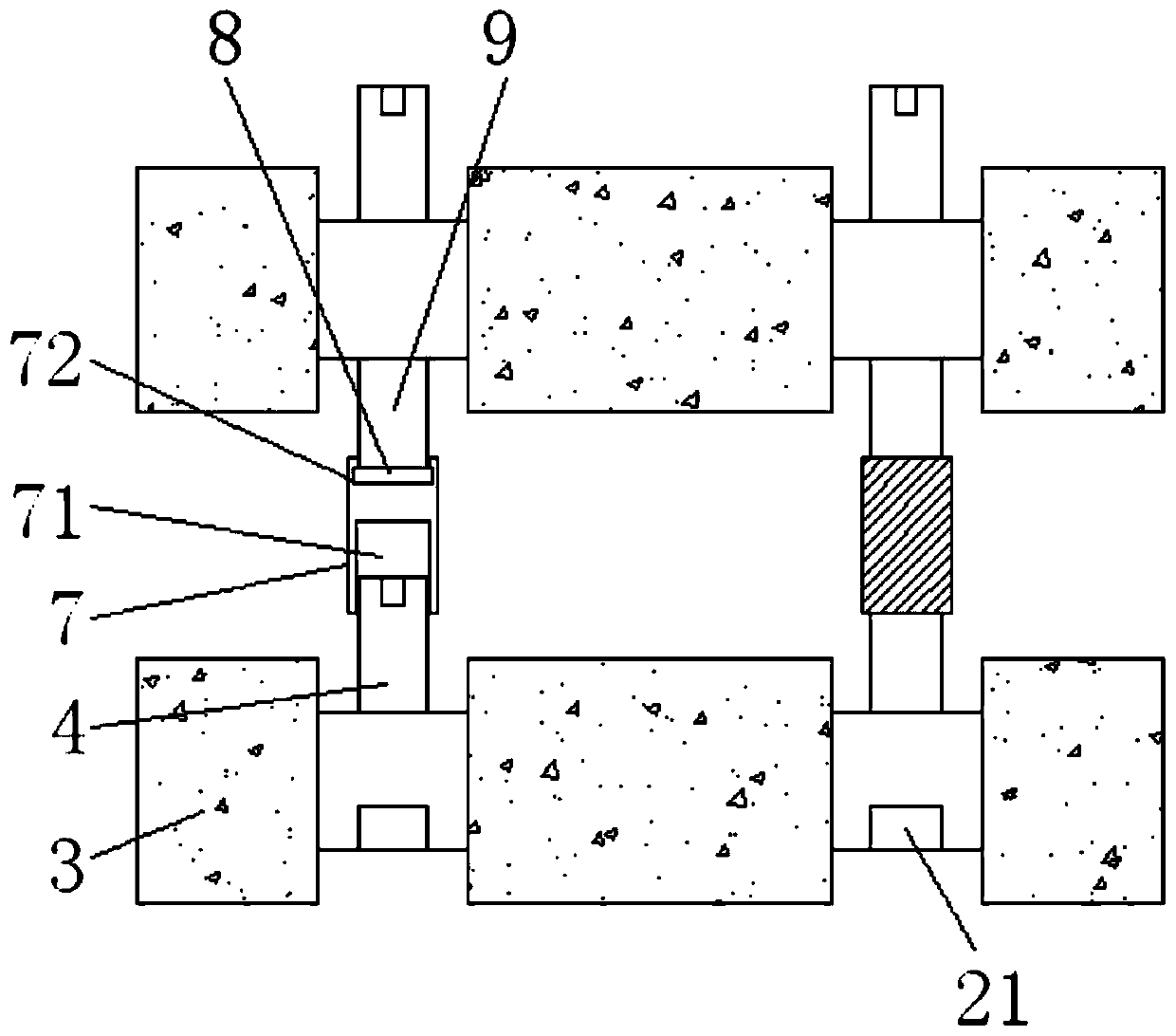 Electromagnetic stirring casting device convenient to adjust