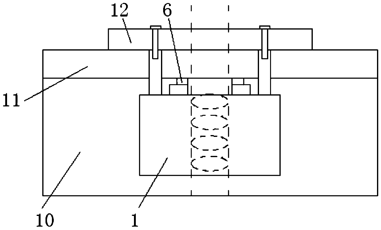 Electromagnetic stirring casting device convenient to adjust