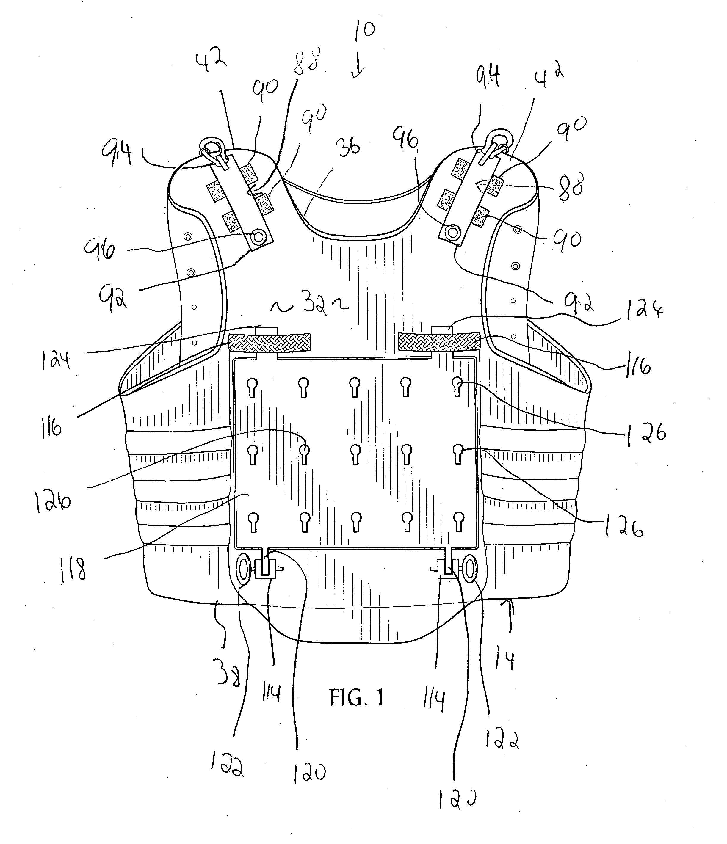 Rapid doffing vest