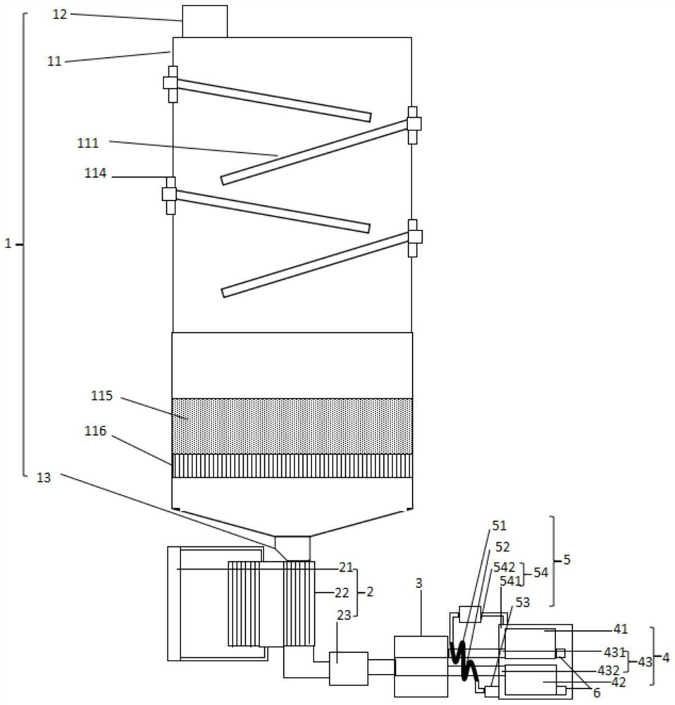 Coking wastewater zero-discharge salt separation treatment system and method