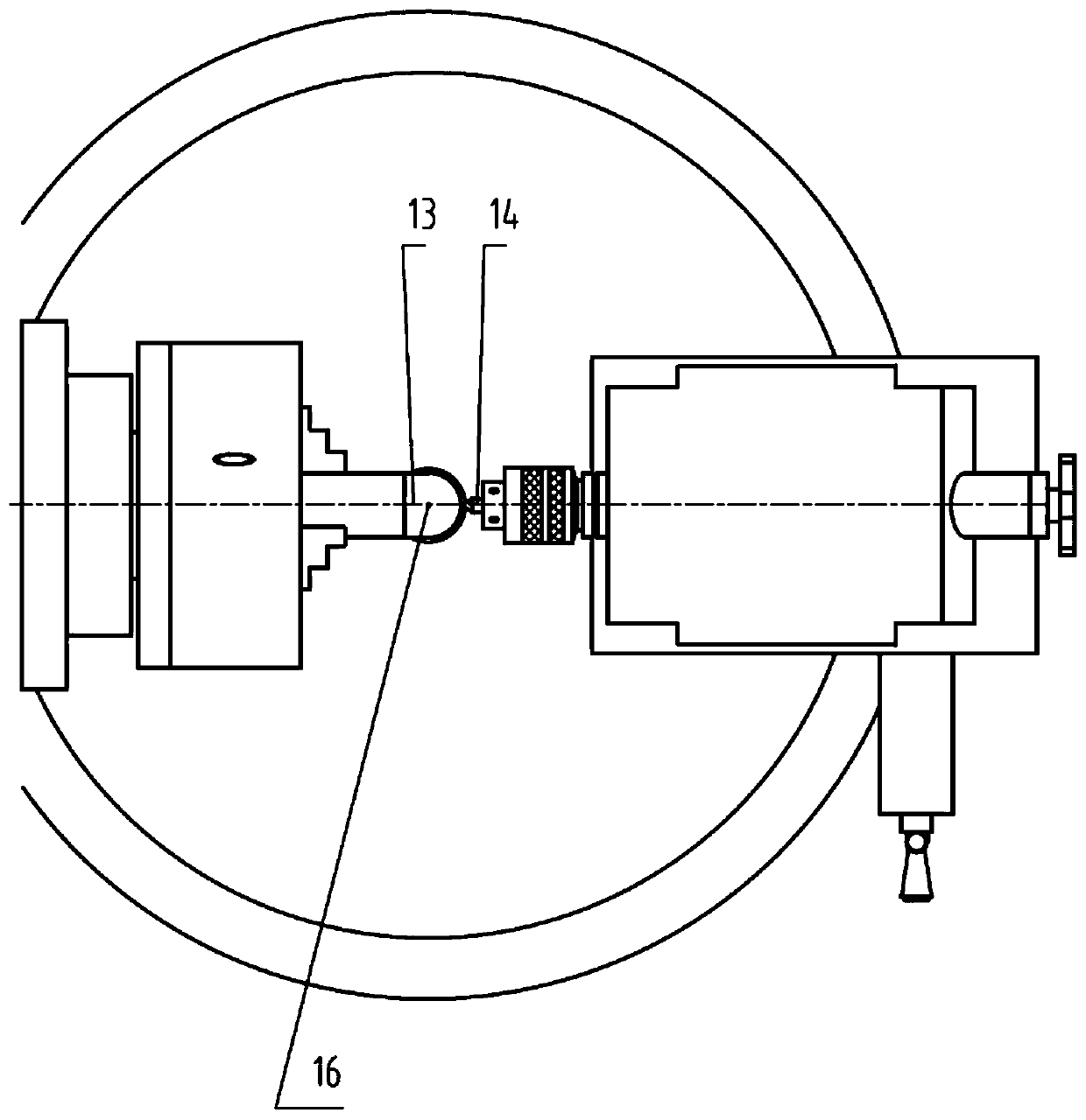 A kind of milling of magnetic ball sphere and processing method of longitude and latitude line engraving