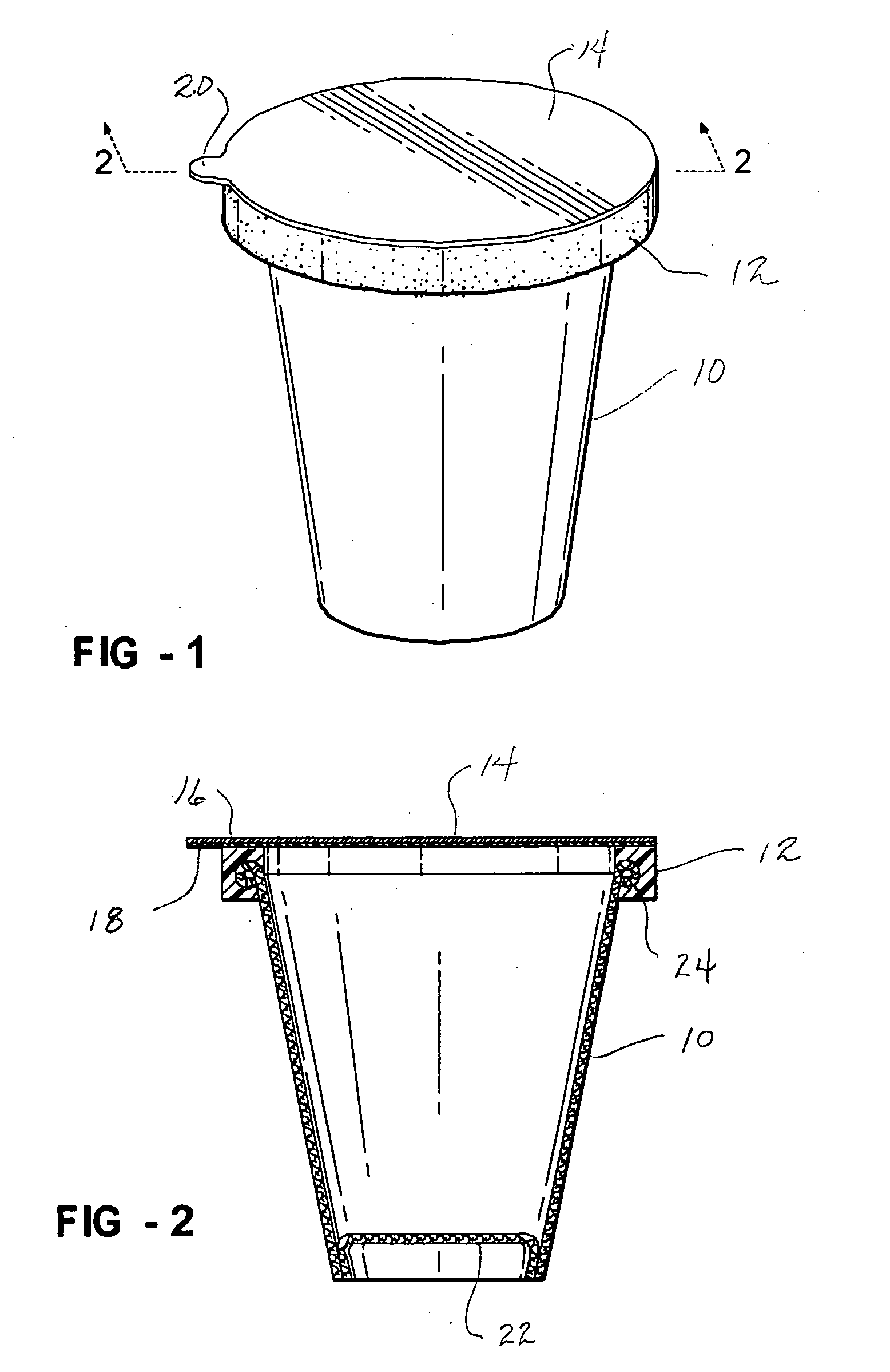 Paper food container with injection molded top rim structure and method of manufacturing same