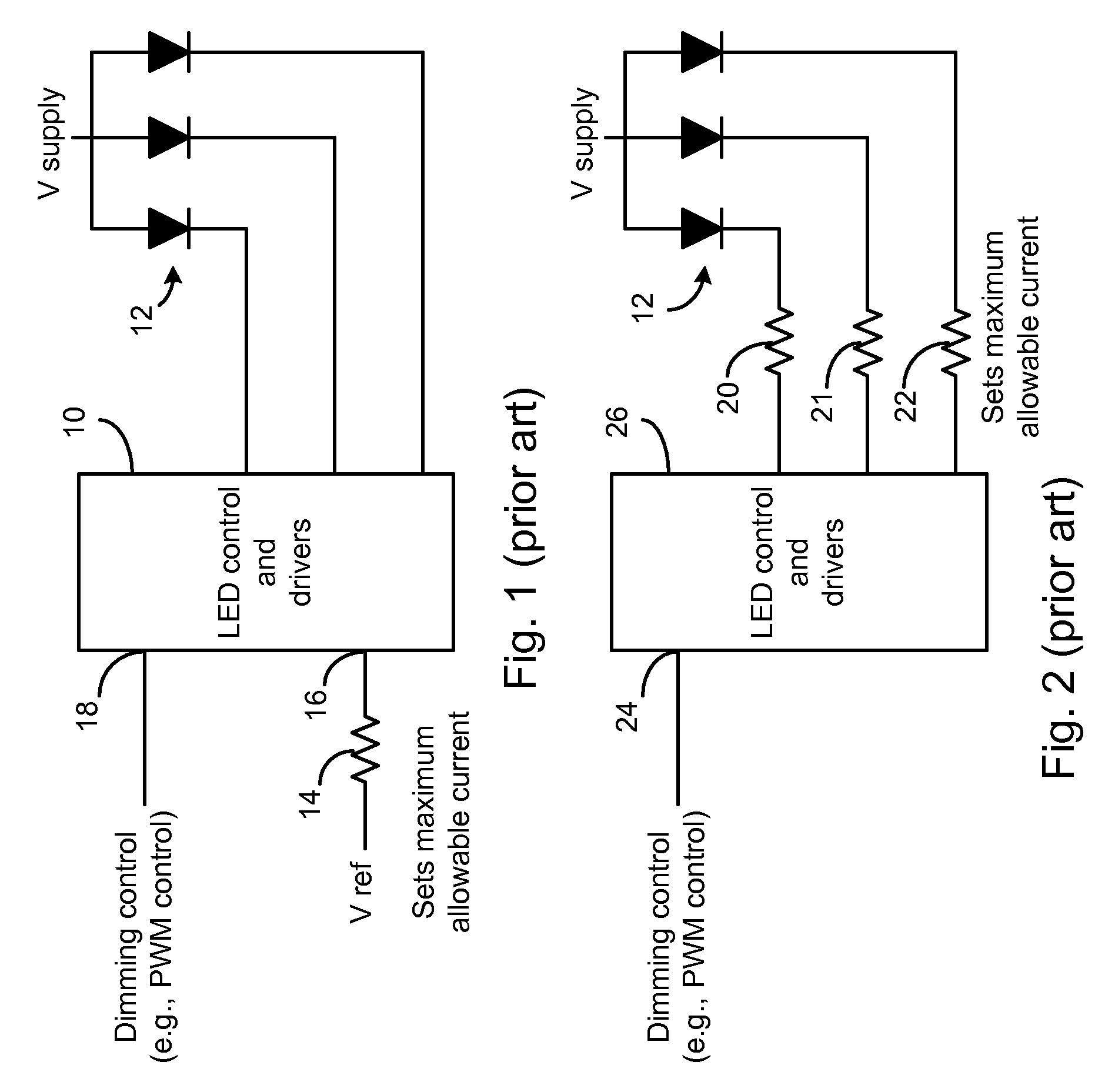 LED Controller IC Using Only One Pin to Dim and Set a Maximum LED Current