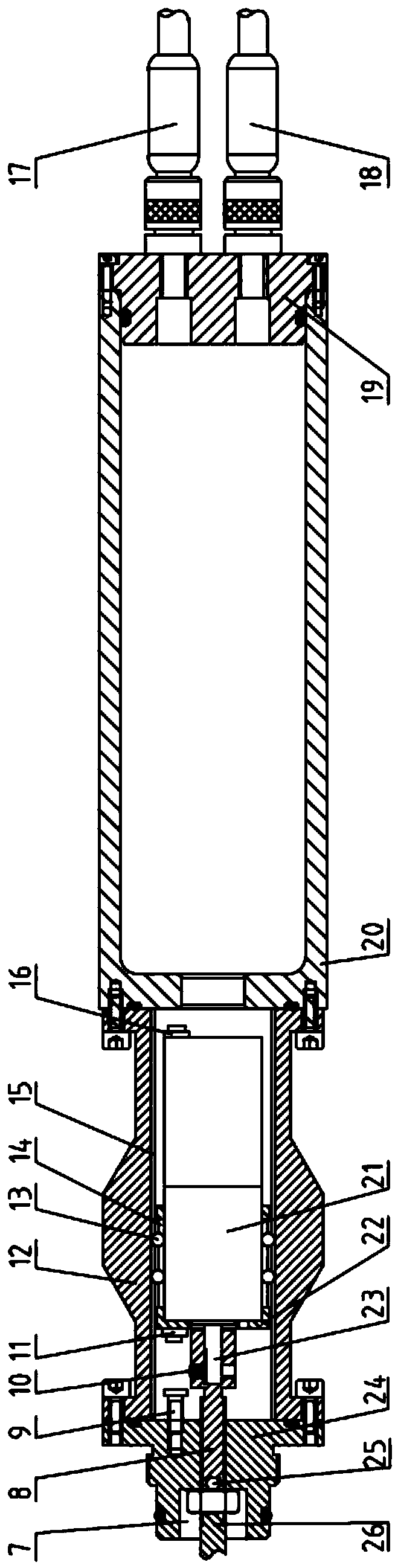 Electric deep-sea hydrothermal pressure-maintaining sampler