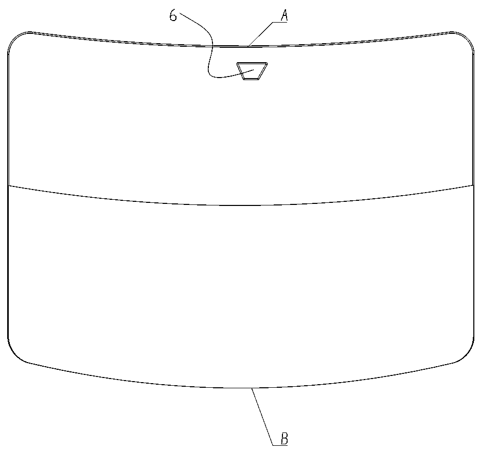 Electrochromic automotive windshield glass device